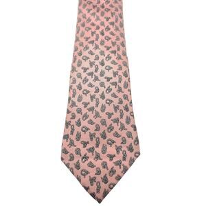 Hermes Tie 5295TA Pink Sailor Knot Rope Silk 100% Necktie France Luxury